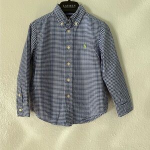 Ralph Lauren Toddler Long Sleeve Button Down Shirt Size: 4